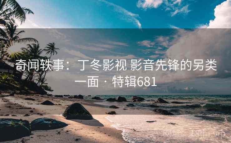 奇闻轶事：丁冬影视 影音先锋的另类一面 · 特辑681
